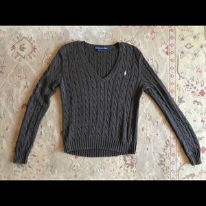 Ralph Lauren cable knit v neck